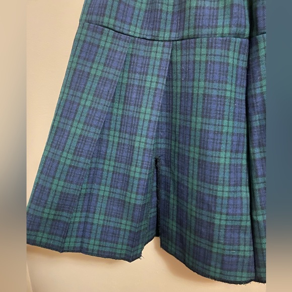 Vintage Schoolgirl Plaid Print High-Rise Skirt - Picture 5 of 9